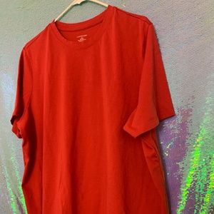NWOT Lands' End WMN Plus 2X Red Cotton T-shirt